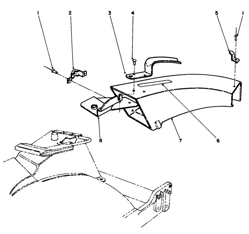 Side Discharge Chute Model No. 59110 (Optional) Diagram and Parts List for 20622C 7000001 - 7999999 Toro Lawn Mower