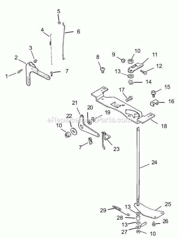 Engine Control Assembly Kohler Cv20s Pro 6559 Diagram and Parts List for 74177 230007001-230999999 Toro Lawn Mower