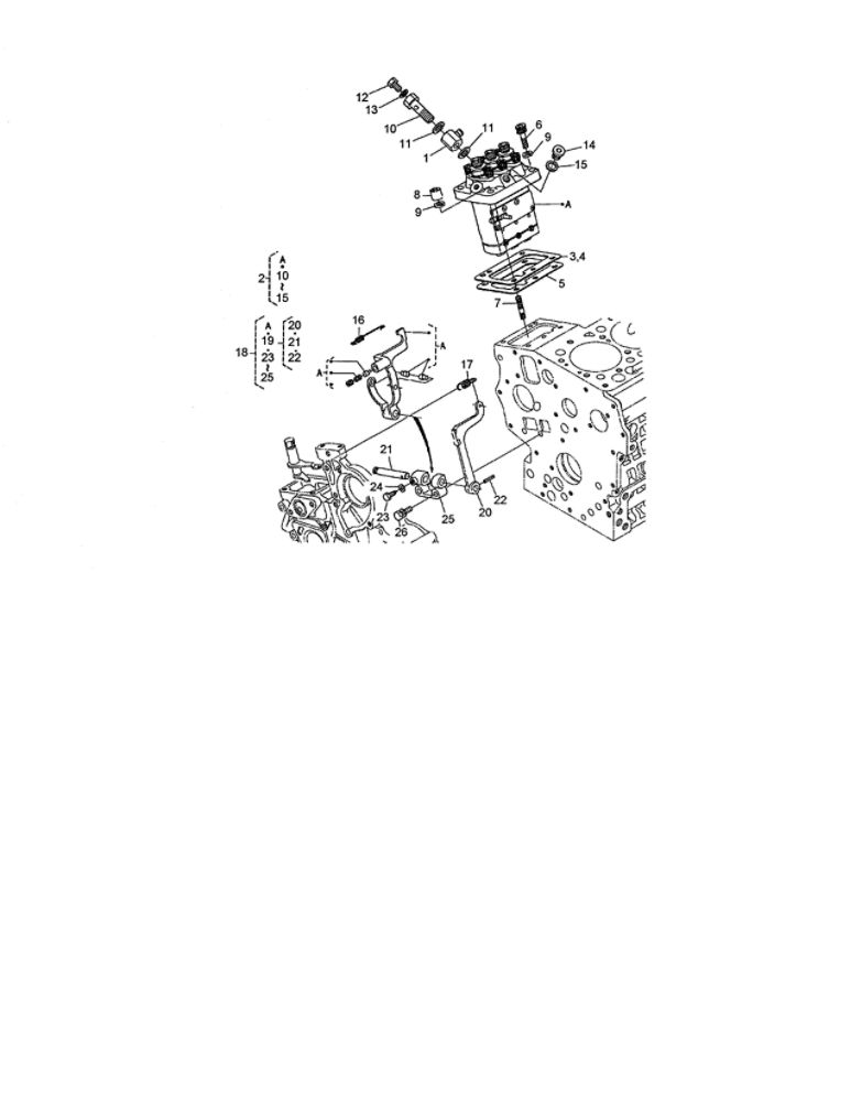 Injection Pump/Governor Diagram and Parts List for 74264 260000001 AND UP Toro Lawn Mower