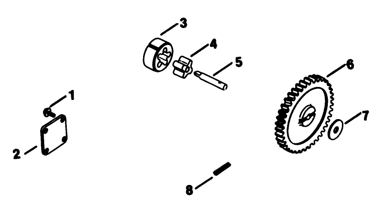 Oil Pump-Engine Kohler Model No. Kt17qs Type No. 24324 Diagram and Parts List for 30754 5000001 - 5999999 Toro Lawn Tractor