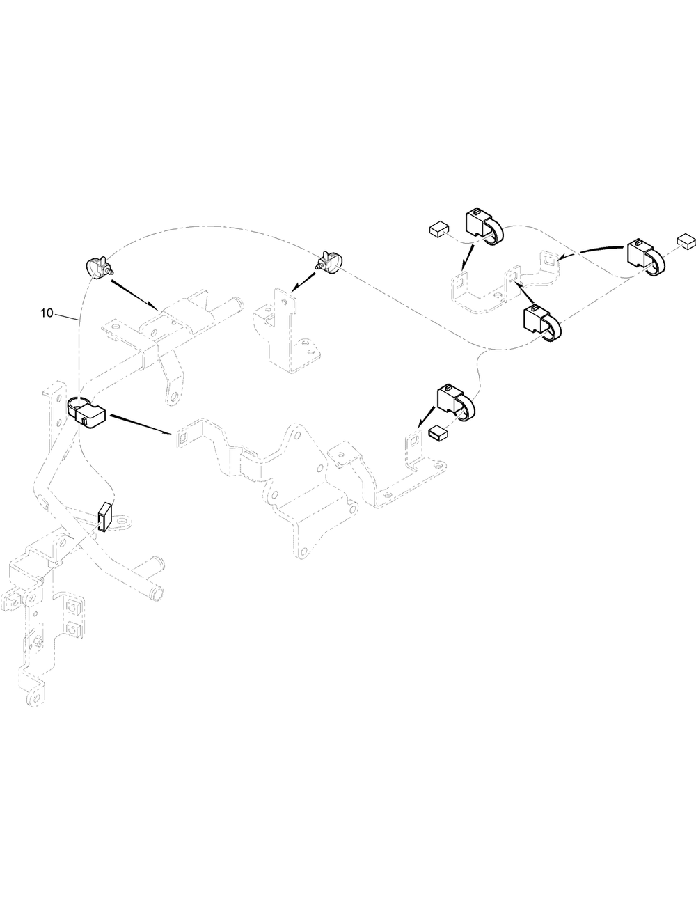 Injector Harness Assembly Diagram and Parts List for 22530 414400000 - 999999999 Toro Lawn Tractor Accessories