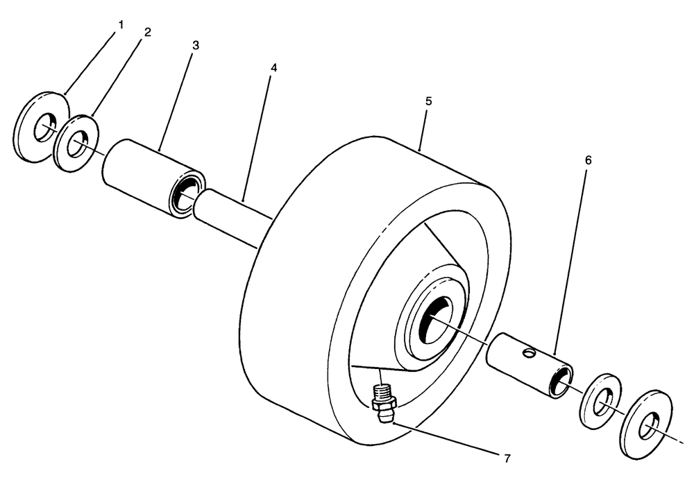 Phenolic Wheel Assembly No. 27-1050 (Optional) Diagram and Parts List for 30564 400001 - 499999 Toro Lawn Mower