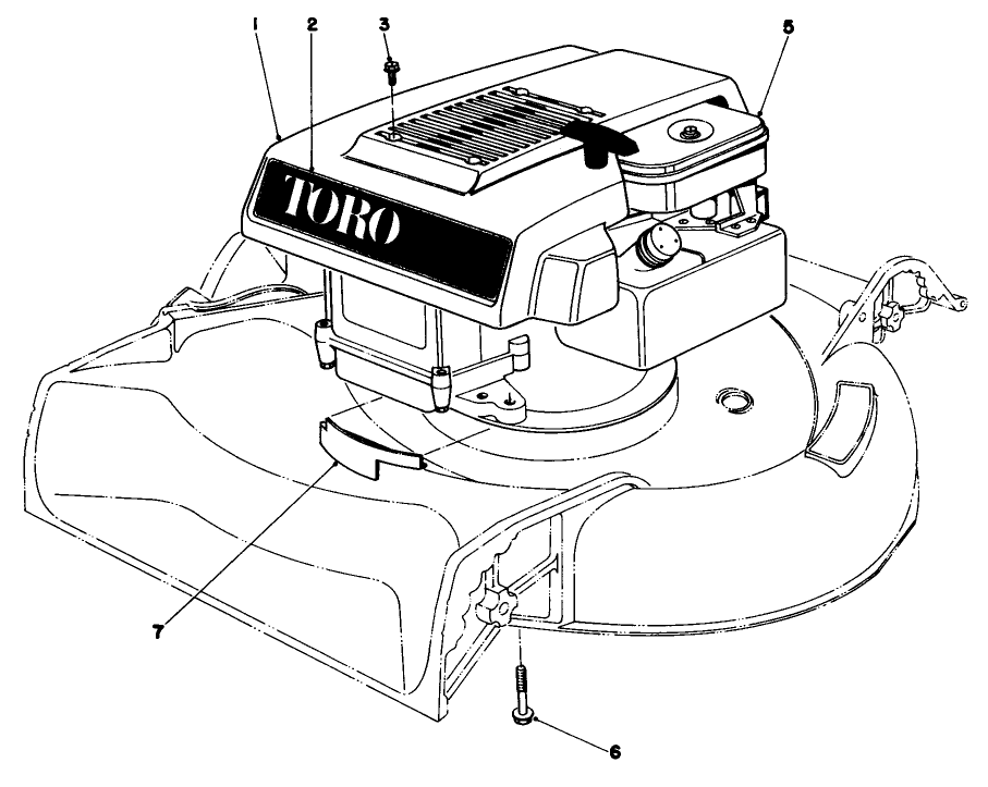 Engine Assembly Model 16009 And 16113 Diagram and Parts List for 16113 9000001 - 9999999 Toro Lawn Mower
