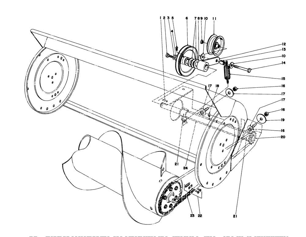 36" Snowthrower Attachment Model No. 59136 (Continued) Diagram and Parts List for 57375 0000001 - 0999999 Toro Lawn Tractor