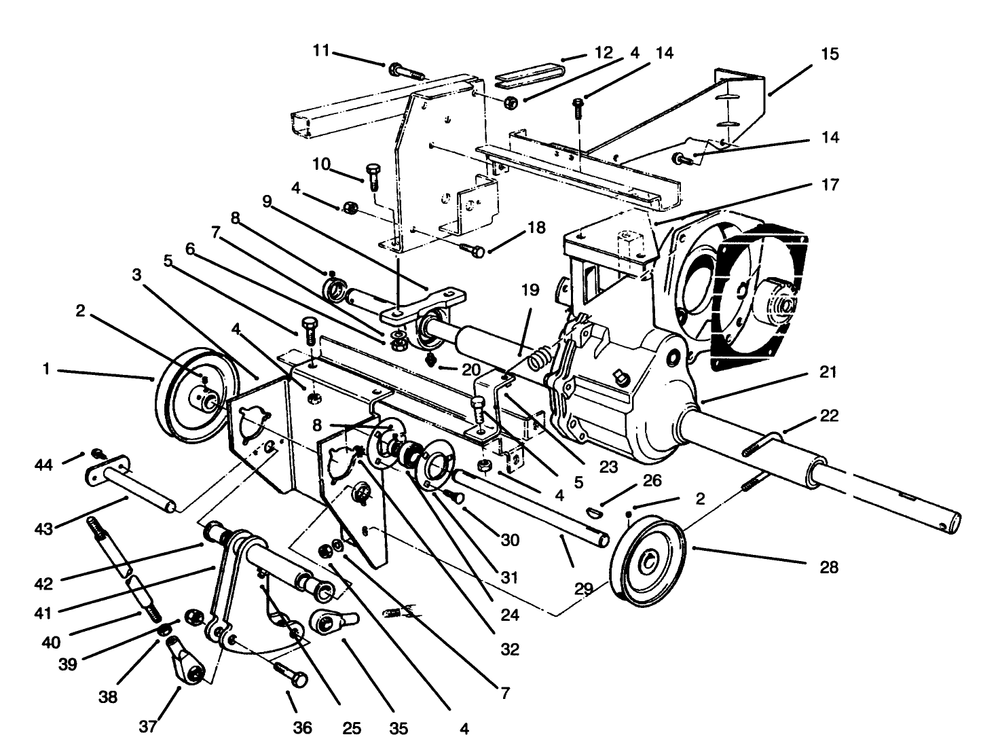 Differential Assembly Diagram and Parts List for 30610 591300 - 599999 Toro Lawn Tractor