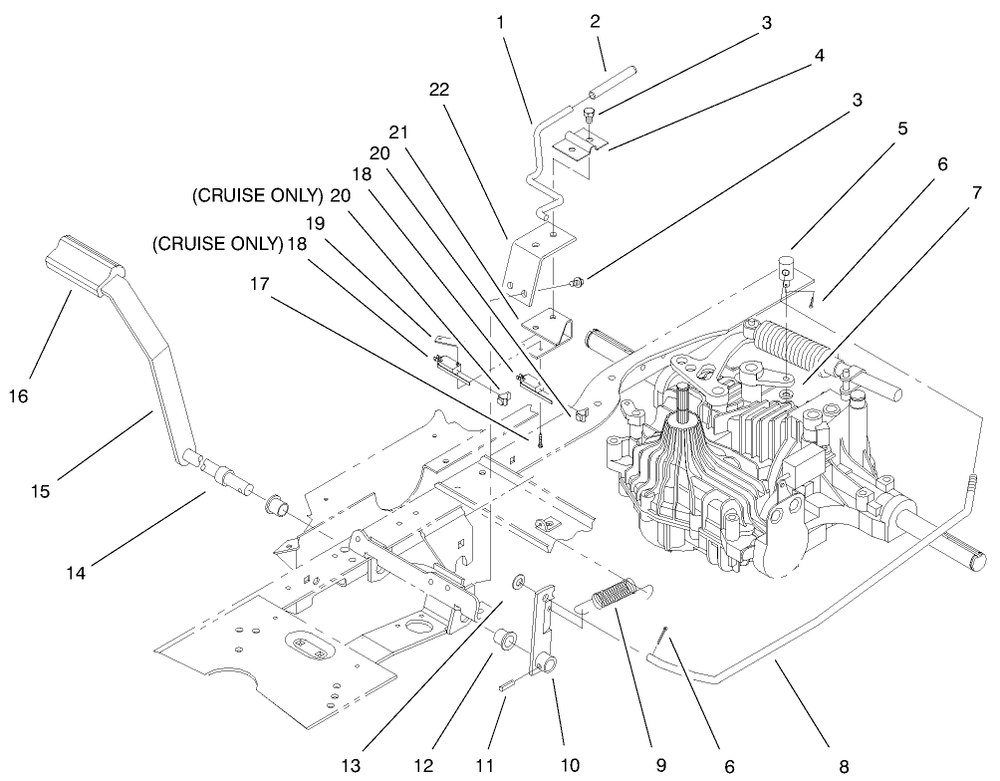 Hydro Brake Assembly Diagram and Parts List for 72086 9900001 - 9999999 Toro Lawn Tractor
