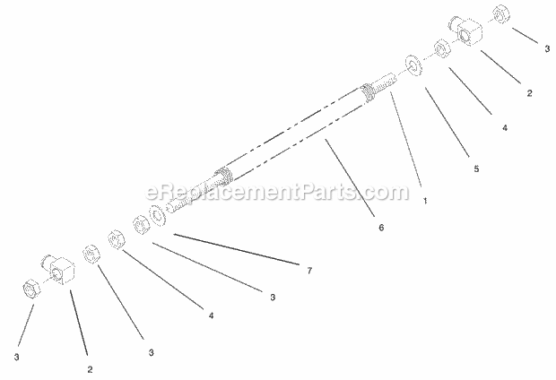 Front Spring Assembly No. 103-1987 Diagram and Parts List for 74177 230000001-230007000 Toro Lawn Mower