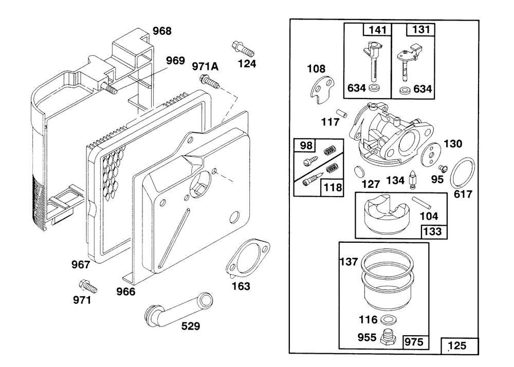 Engine Model 124702-3115-01 Diagram and Parts List for 20668 1000001 - 1999999 Toro Lawn Mower