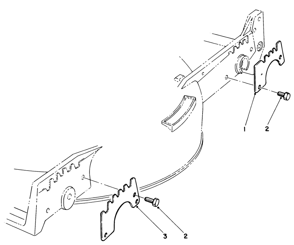 Wear Plate Kit No. 49-4080 (Optional) Diagram and Parts List for 20718 5000001 - 5999999 Toro Lawn Mower