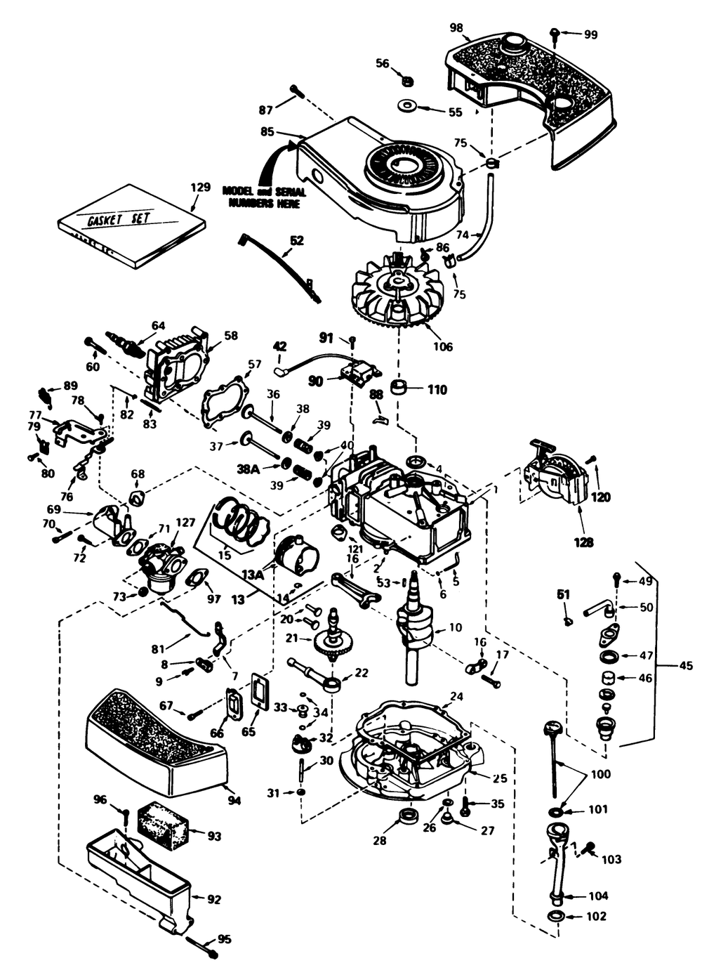 Engine Tecumseh Model No. Tnt 100-1oo99e (Continued) Diagram and Parts List for 20762C 6000001 - 6999999 Toro Lawn Mower