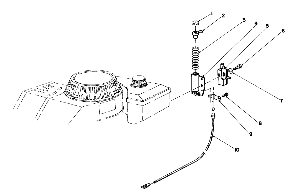 Brake Assembly Diagram and Parts List for 20581 5000001 - 5999999 Toro Lawn Mower
