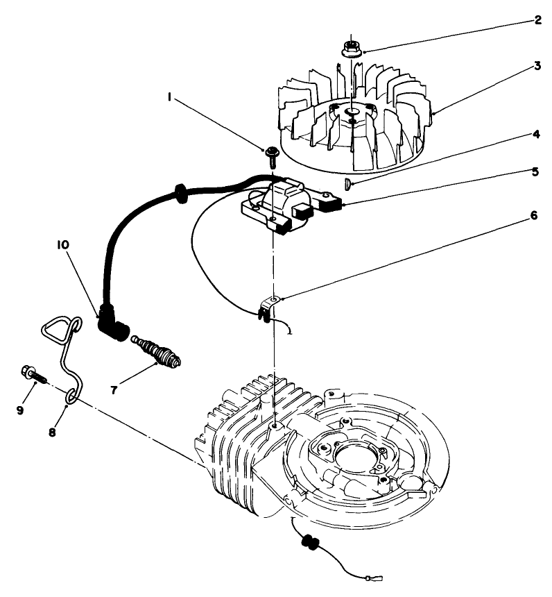 Engine Assembly Model No. 47ph7 Diagram and Parts List for 22025 8000001 - 8999999 Toro Lawn Mower