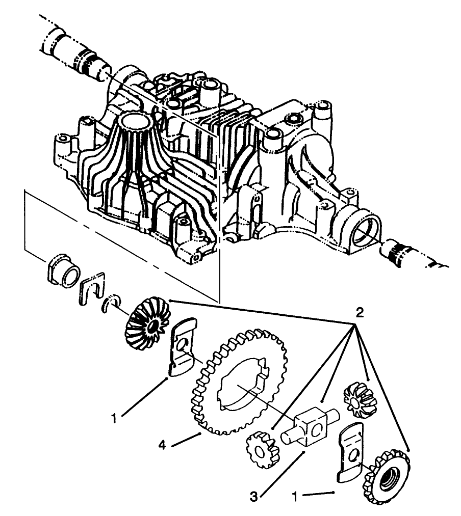 Differential Gear Diagram and Parts List for 72085 6900001 - 6999999 Toro Lawn Tractor