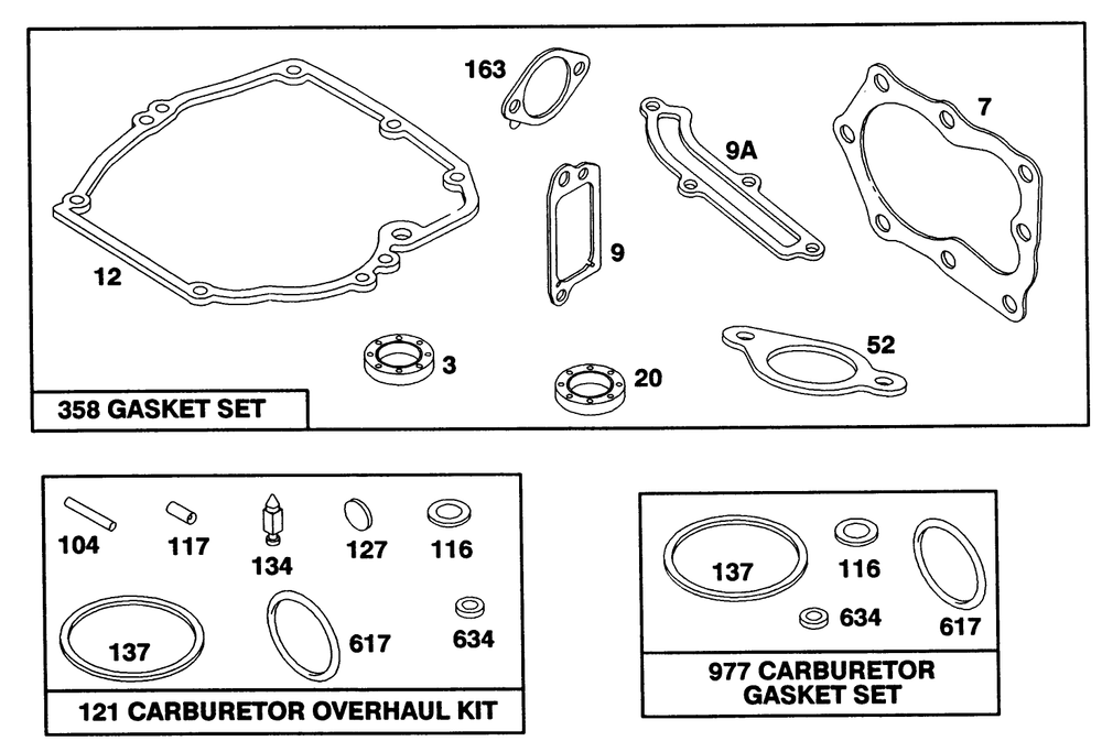 Engine Briggs & Stratton Model 124702-3115-01 Diagram and Parts List for 20218 1000001 - 1999999 Toro Lawn Mower