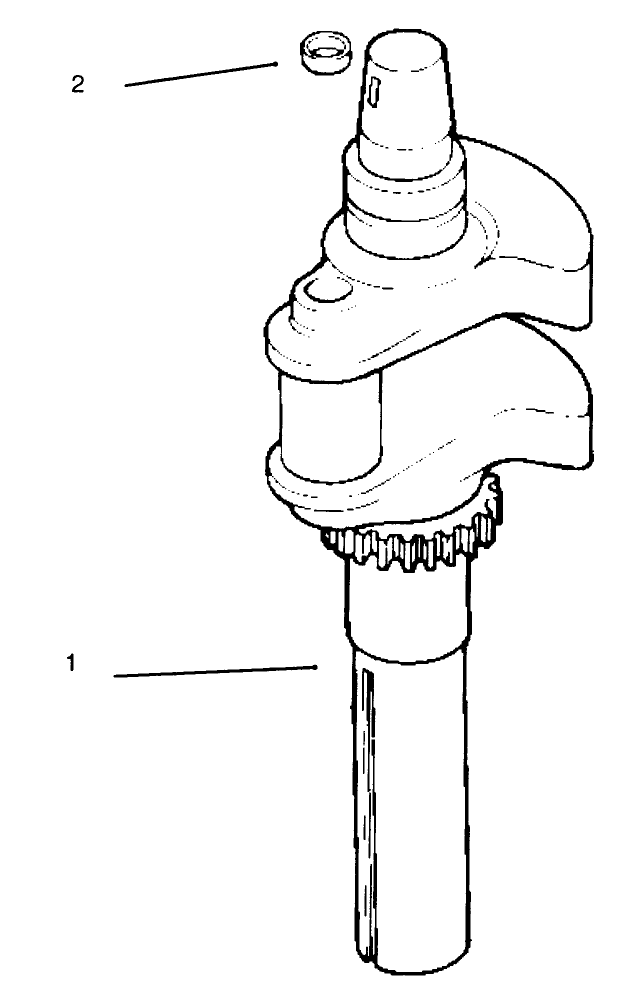 Crankshaft Diagram and Parts List for 30181 69000001 - 69999999 Toro Lawn Tractor Accessories