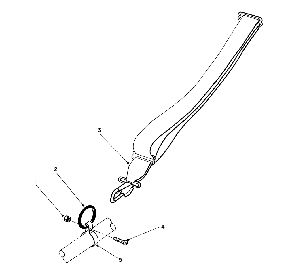 Shoulder Harness (Optional) Diagram and Parts List for 51637 1000001 - 1999999 Toro Trimmer