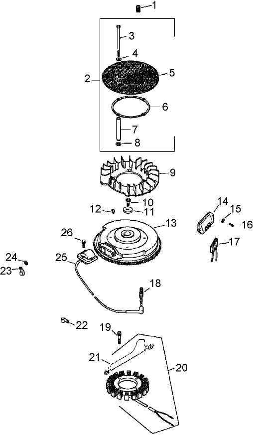 Ignition / Electrical Assembly Diagram and Parts List for 74414 (260000001-260999999)(2006) Toro Lawn Mower