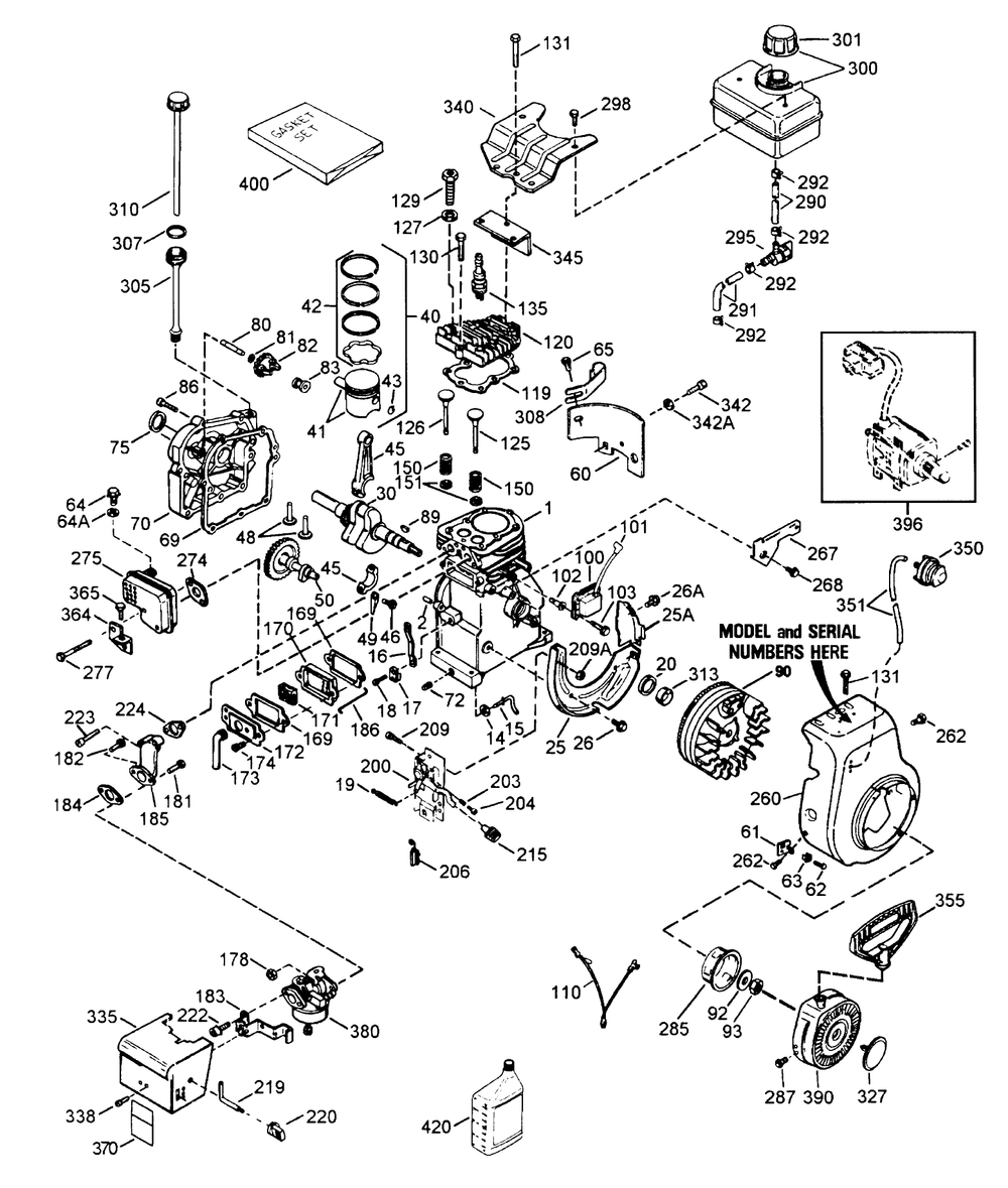 Engine Tecumseh Model Hssk50-67259n Diagram and Parts List for 38052 59000001 - 59999999 Toro Snow Blower