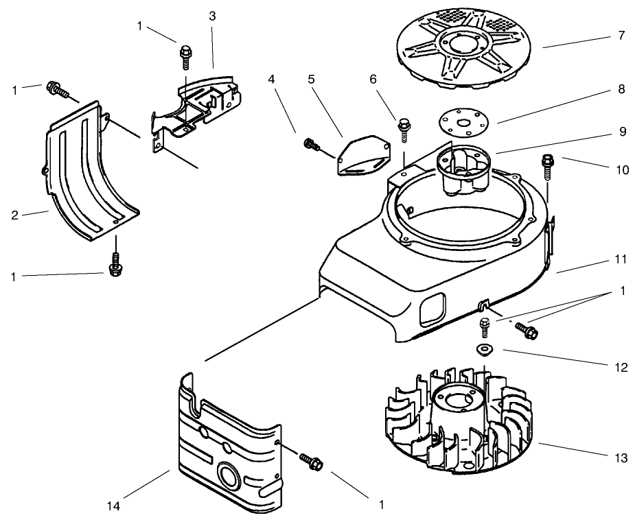 Cooling Equipment Diagram and Parts List for 30165 990001 - 999999 Toro Lawn Tractor Accessories