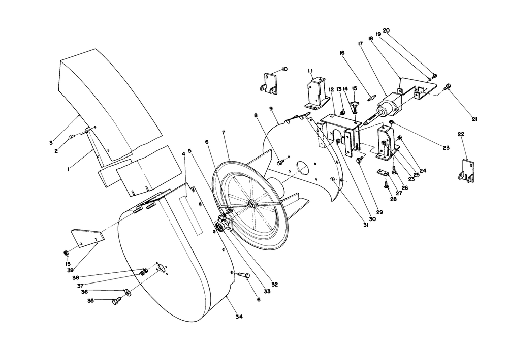 Bagging System Groundsmaster 117 Blower Assembly Diagram and Parts List for 30576 800001 - 899999 Toro Lawn Tractor Accessories