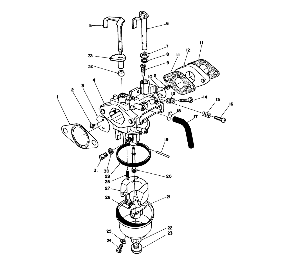 Carburetor Assembly (Continued) (Engine No. Vmg6, Vmj8 & Vmk9) Diagram and Parts List for 26620BG 0009001 - 0999999 Toro Lawn Mower