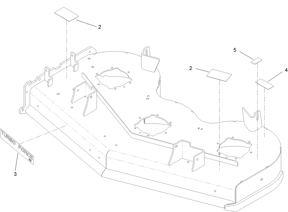 48 Inch Deck Assembly No. 145-3441 Diagram and Parts List for 18562 400000000 - 414265543 Toro Lawn Mower