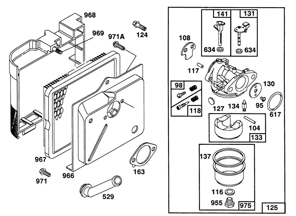 Engine Model 124702-3115-01 Diagram and Parts List for 20563 1000001 - 1999999 Toro Lawn Mower