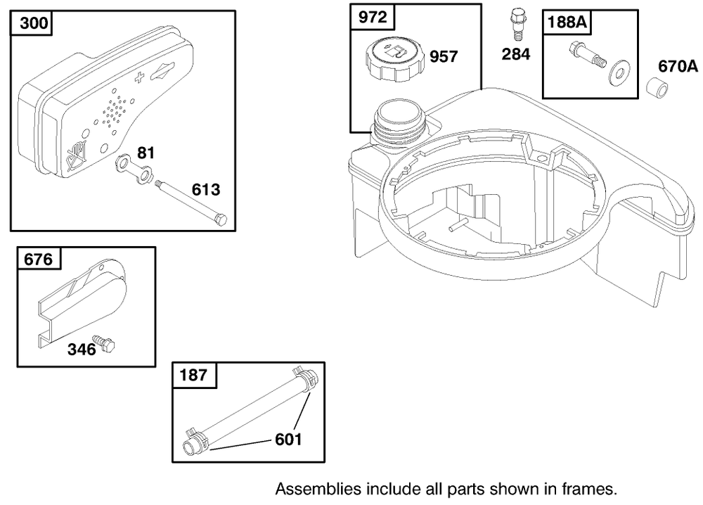 Engine Briggs & Stratton Model 127802-1761-E1 Diagram and Parts List for 21013 8900001 - 8999999 Toro Lawn Mower