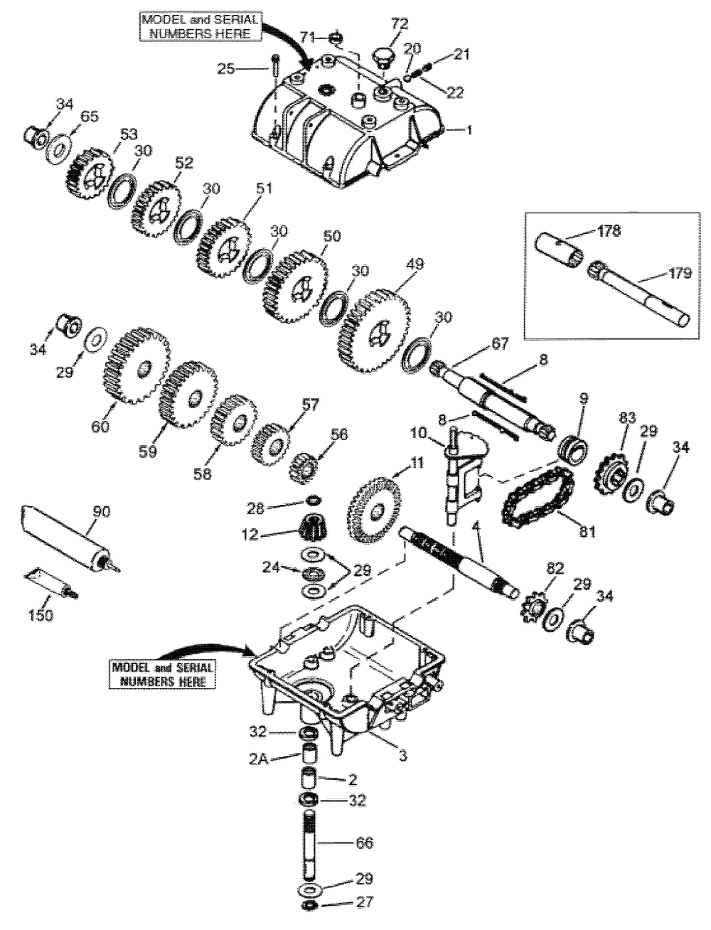 Peerless Transmission Model 700-070a Diagram and Parts List for 30194 990201 - 999999 Toro Lawn Mower