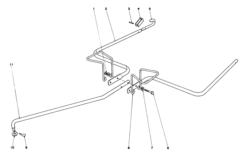 Hitch Kit Model No. 59087 Diagram and Parts List for 62933 7000001 - 7999999 Toro Leaf Blower / Vacuum