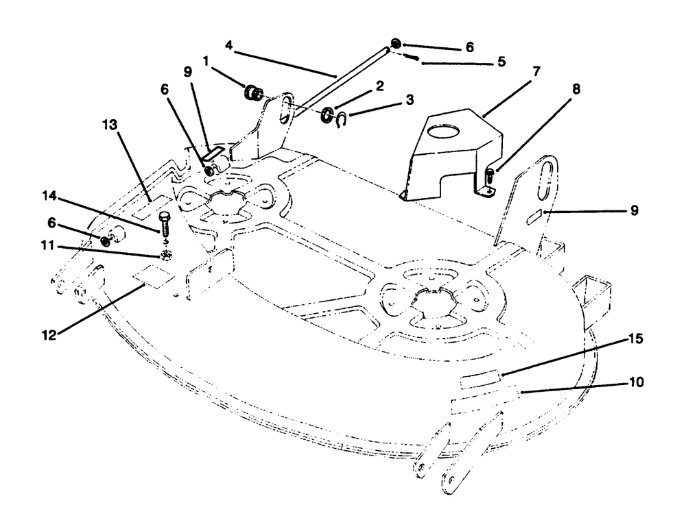 Cover Assembly Diagram and Parts List for 78215 3900001 - 3999999 Toro Lawn Tractor