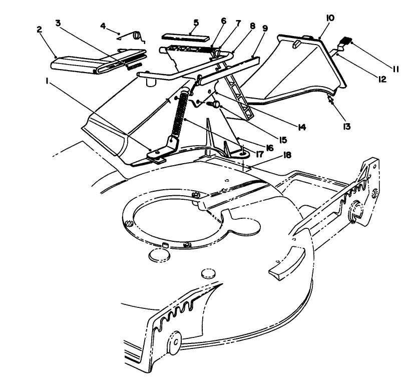 Recycler Bagging Kit Model No. 59174 Diagram and Parts List for 20106 1000001 - 1999999 Toro Lawn Mower