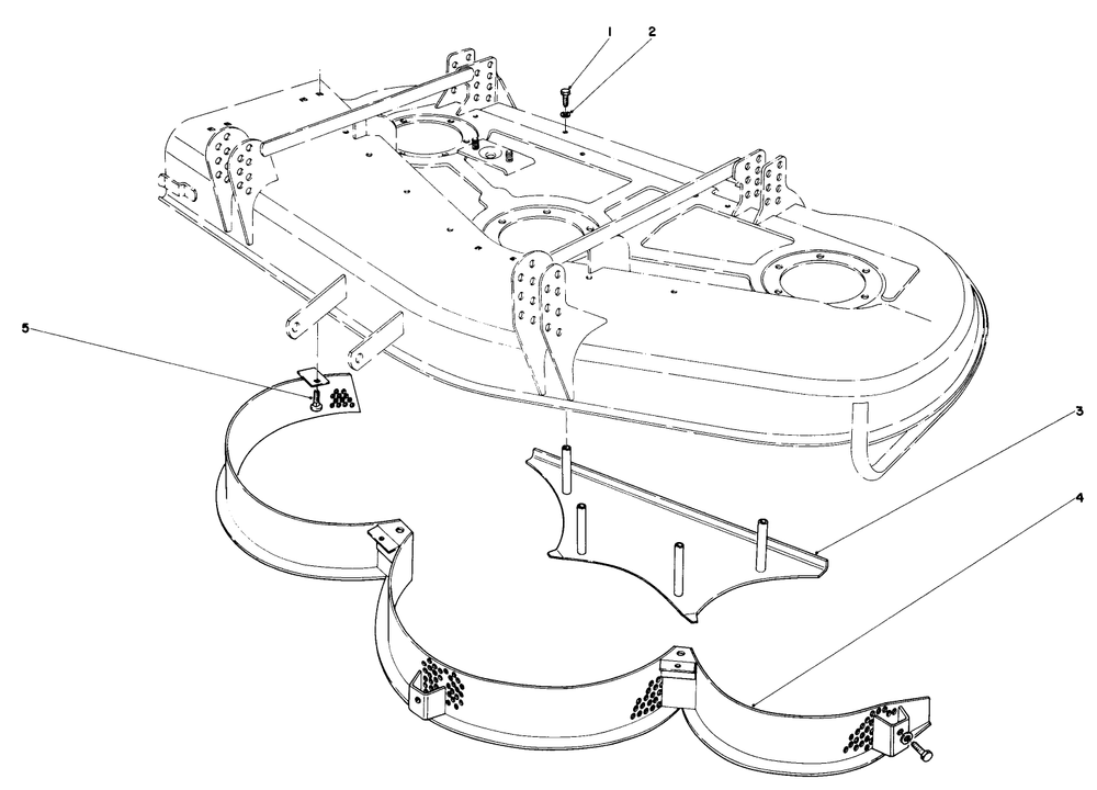 Mulcher Kit Model No. 30700 (Optional) Diagram and Parts List for 30775 300001 - 399999 Toro Lawn Tractor
