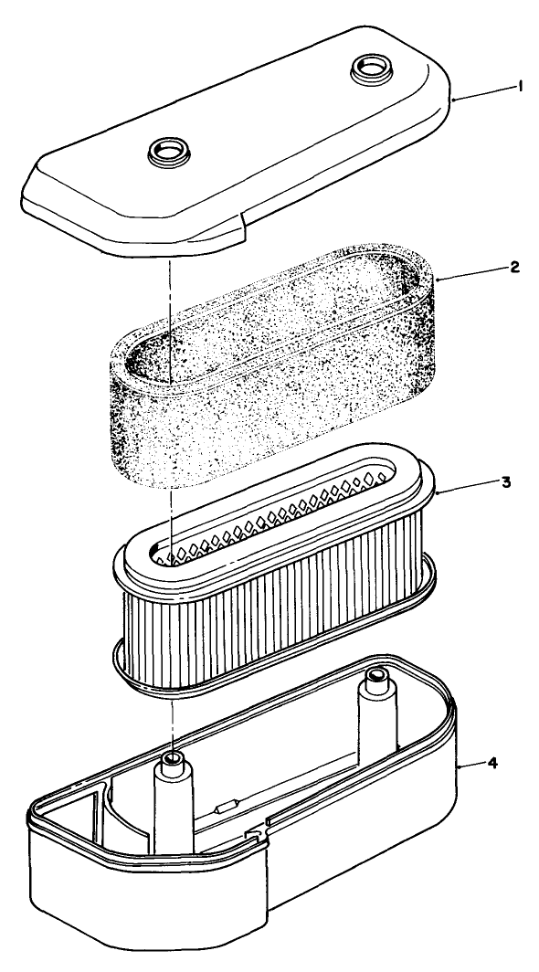 Air Cleaner Assembly Diagram and Parts List for 30112 9000001 - 9999999 Toro Lawn Tractor Accessories