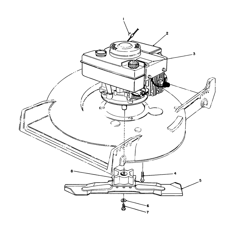 Engine Assembly Diagram and Parts List for 20531 9000001 - 9999999 Toro Lawn Mower