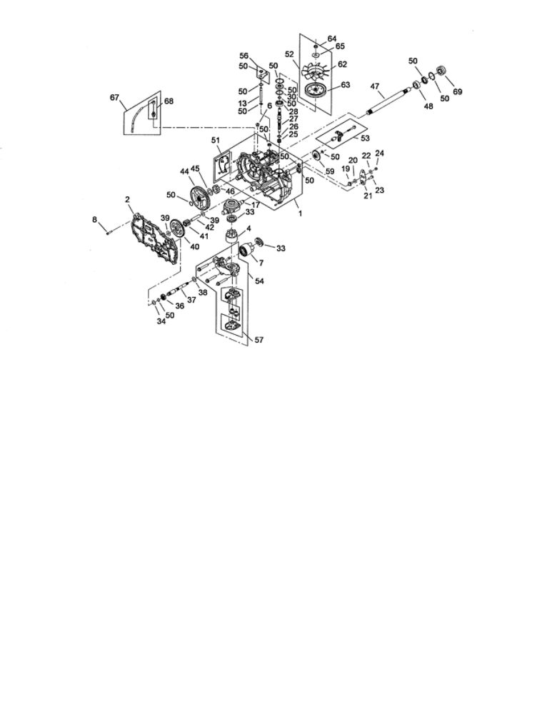 Lh Hydro Assembly Diagram and Parts List for 74373 290004013 AND UP Toro Lawn Mower