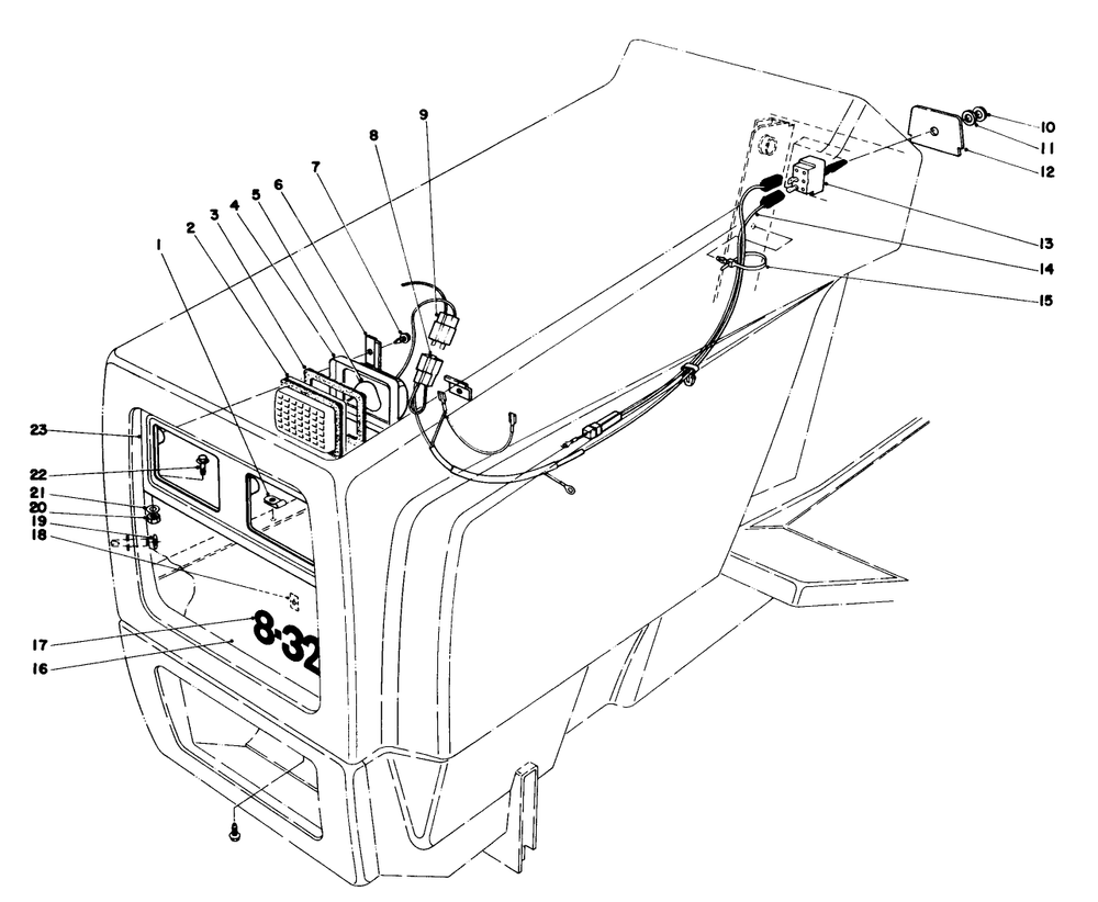 Headlight Kit No. 38-5760 Diagram and Parts List for 57300 1000001 - 1999999 Toro Lawn Tractor