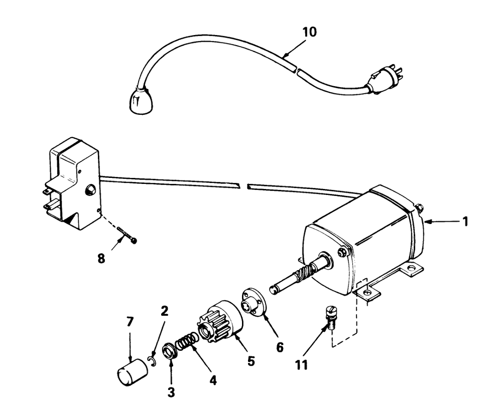 Starter Motor 110v Kit No. 37-4810 (Optional) Diagram and Parts List for 38080 6000001 - 6999999 Toro Snow Blower
