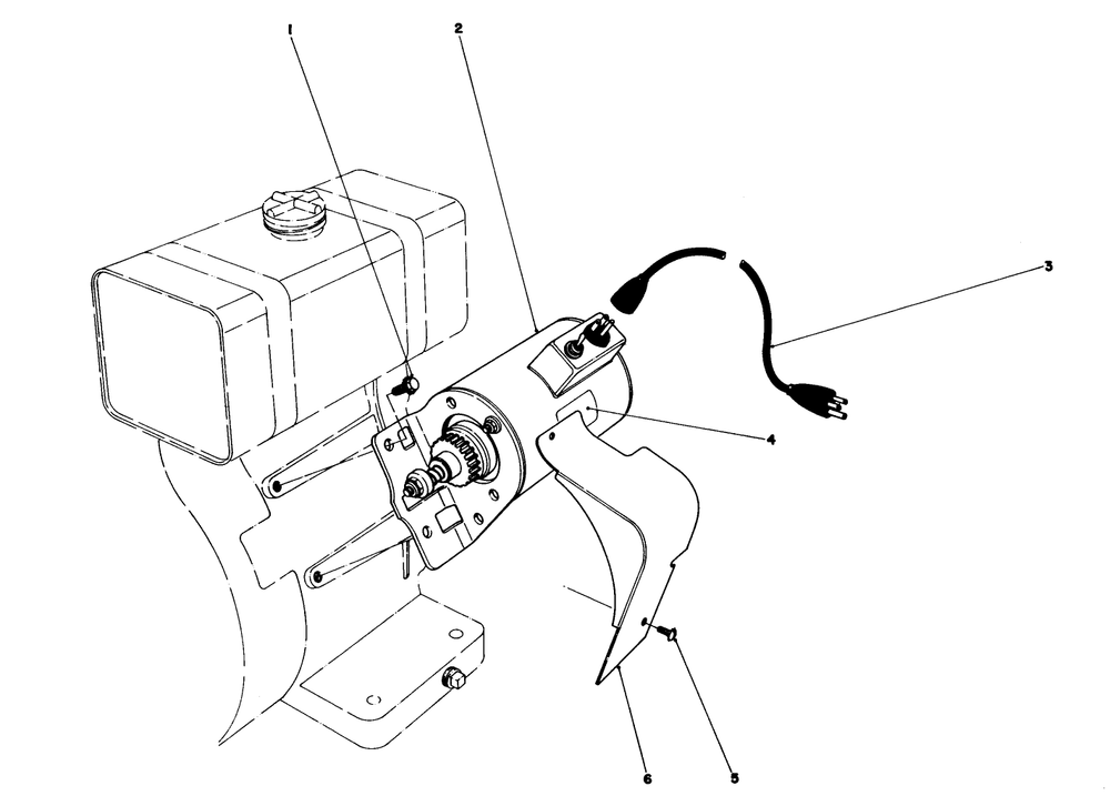 Starter Motor Kit Model 29-6600 (For Snowthrower Model No. 38070) Diagram and Parts List for 38070 8000001 - 8999999 Toro Snow Blower
