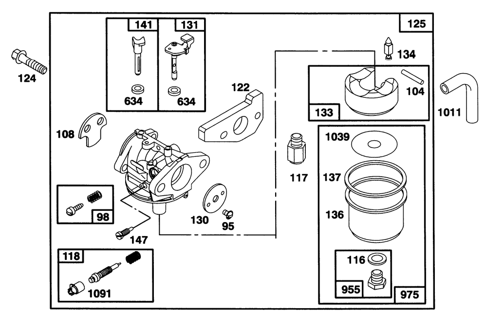 Engine Gts 150 Diagram and Parts List for 20821B 6900001 - 6999999 Toro Lawn Mower