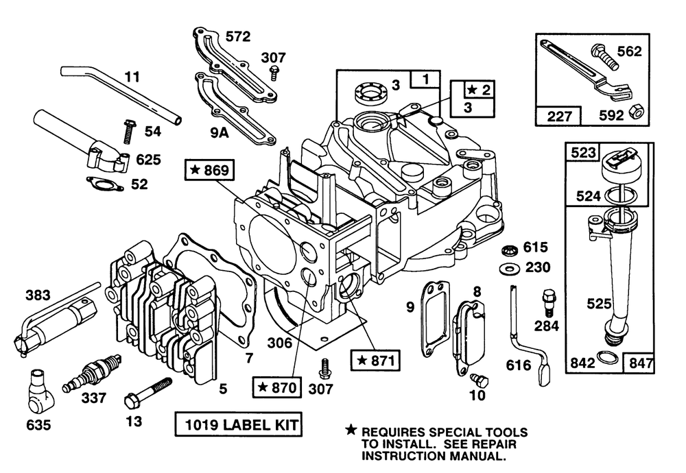 Engine Model 124702-3115-01 Diagram and Parts List for 20563 1000001 - 1999999 Toro Lawn Mower