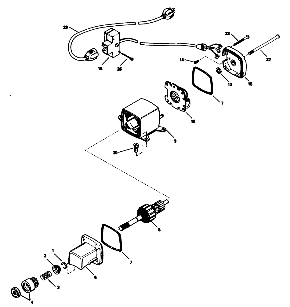 Starter Motor Kit No. 23-3790 Diagram and Parts List for 38035 8000001 - 8999999 Toro Snow Blower