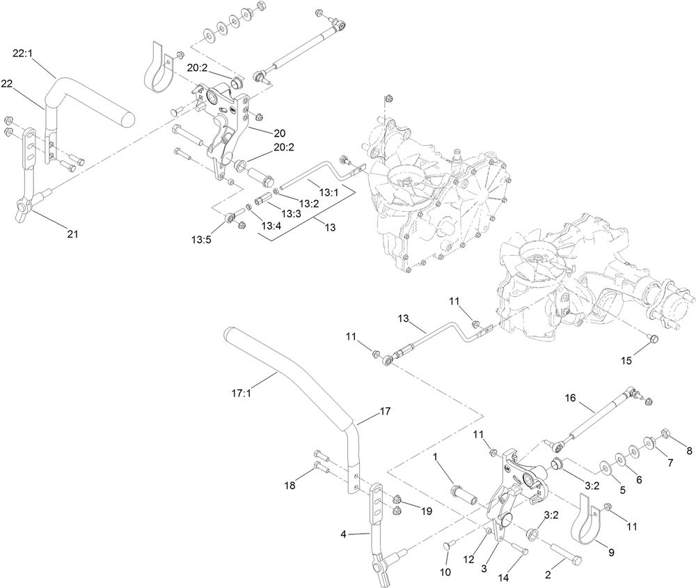 Motion Control Assembly Diagram and Parts List for 74142TE (316000001-316999999)(2016) Toro Lawn Mower