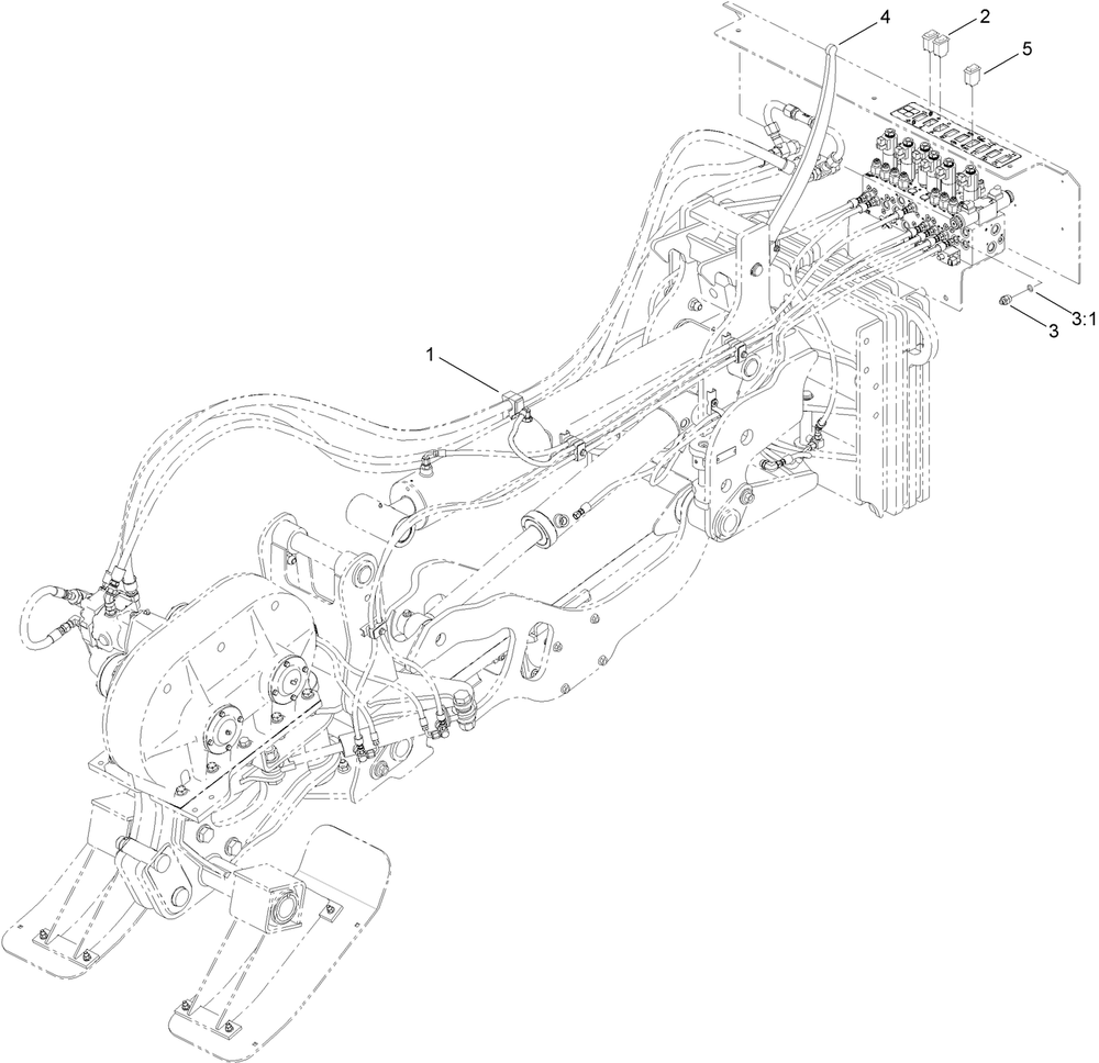 Switch Assembly Diagram and Parts List for 25463E 400000000 - 999999999 Toro Lawn Tractor Accessories