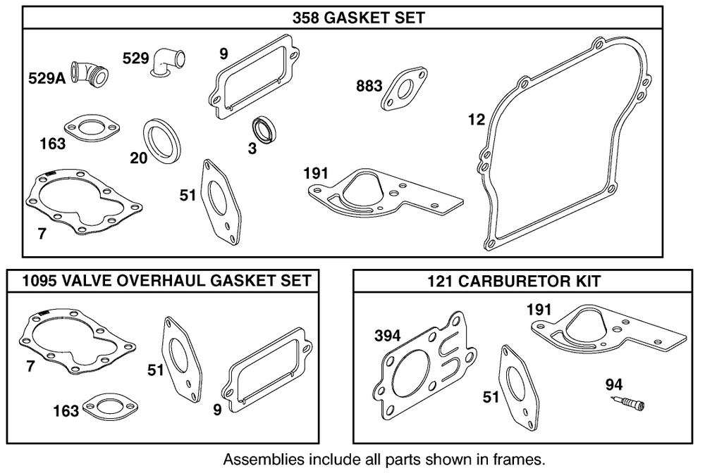 Engine-Briggs And Stratton Model # 92252-0129-02 Diagram and Parts List for 62064 890001 - 899999 Toro Aerator