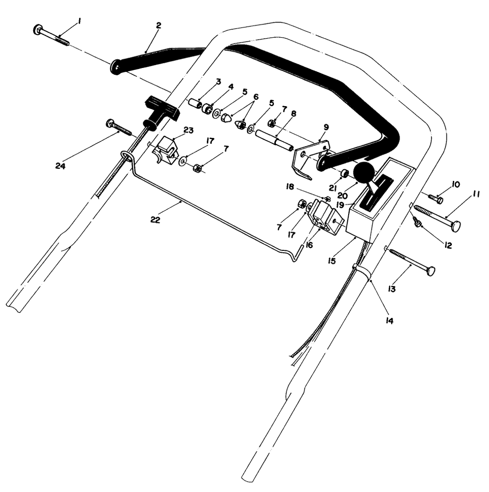 Traction Control Assembly Diagram and Parts List for 20581 3000001 - 3999999 Toro Lawn Mower