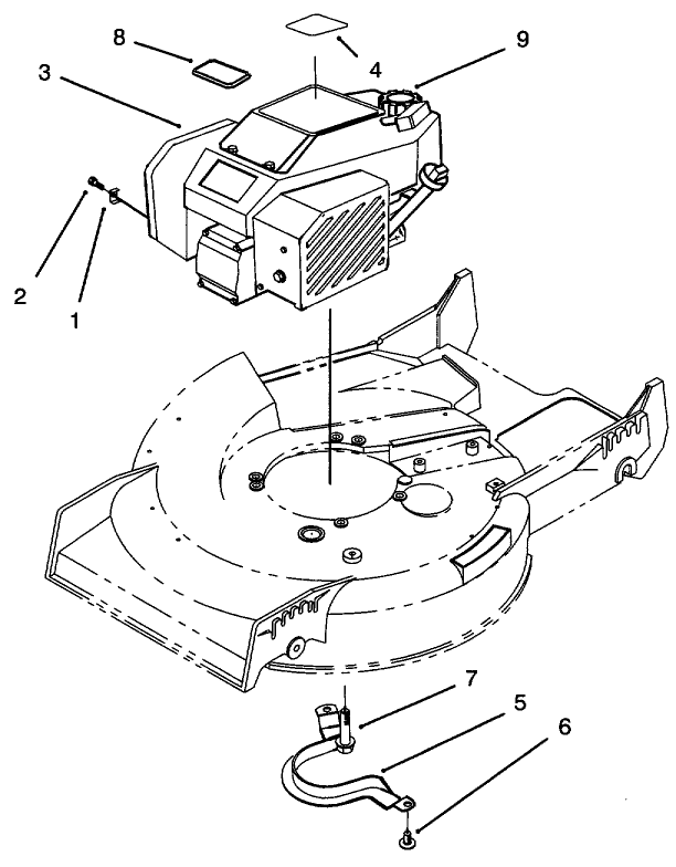 Engine Assembly Diagram and Parts List for 20438 49000001 - 49999999 Toro Lawn Mower