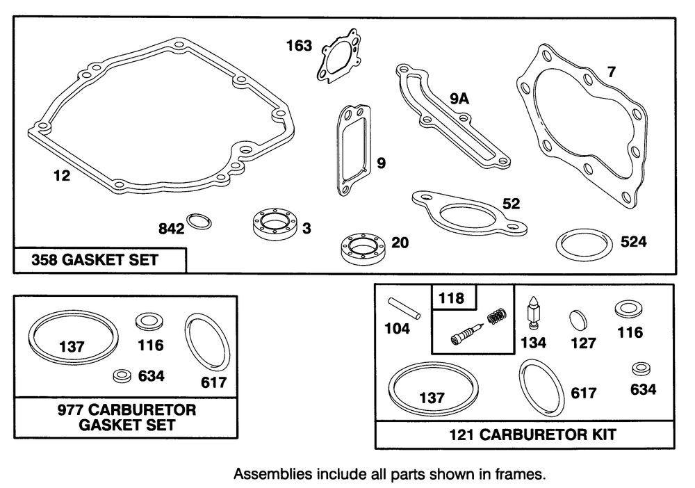 Engine Briggs & Stratton Model 127702-0115-01 Diagram and Parts List for 20903B 4900001 - 4999999 Toro Lawn Mower