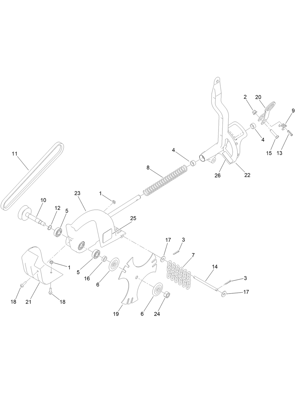 Cutting Head Assembly Diagram and Parts List for 58610 322000001 - 322999999 Toro Edger