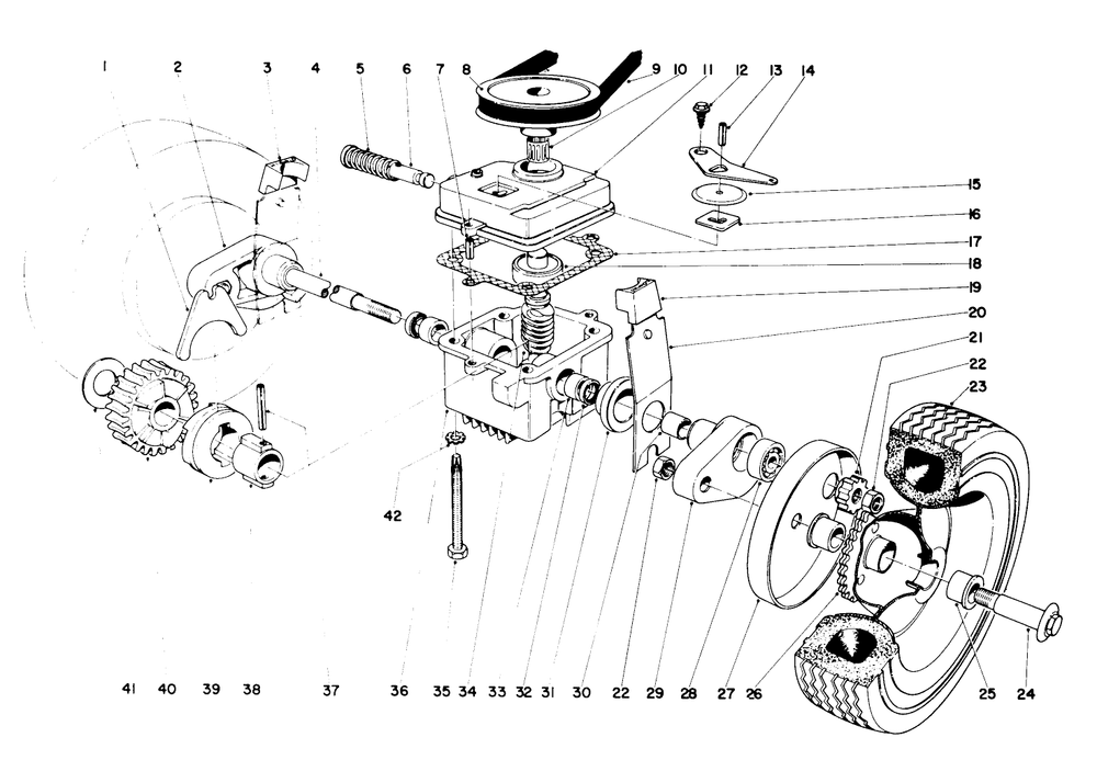 21" W.W. S.P. Fingertip Intermediate Model No. 20600 Diagram and Parts List for 18400 1000001 - 1999999 Toro Lawn Mower
